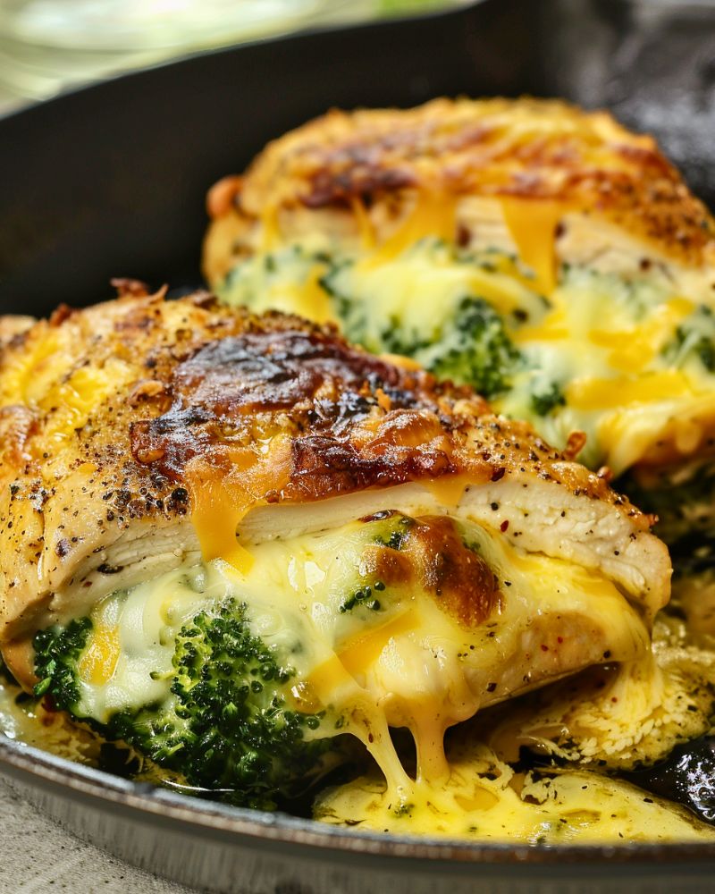 Broccoli Cheddar Stuffed Chicken