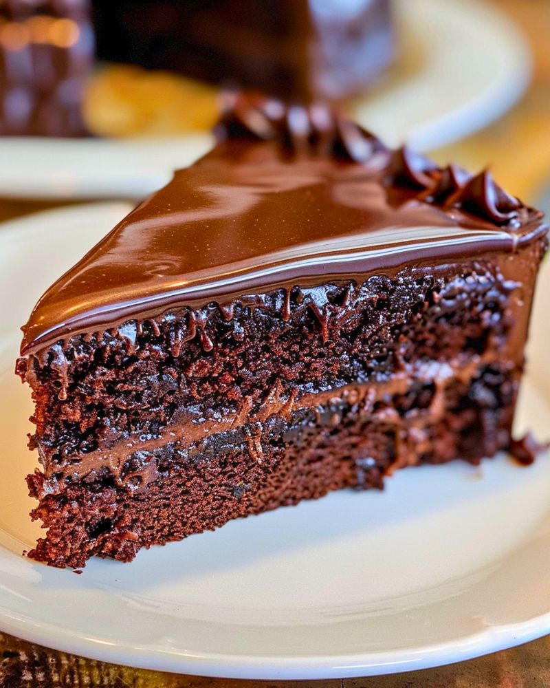 Chocolate Cake With Chocolate Ganache