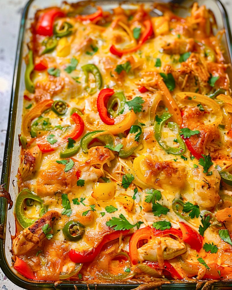 Chicken Fajita Casserole