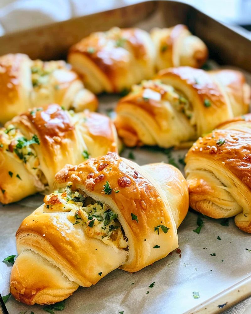 Chicken Stuffed Crescent Rolls