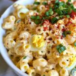 Creamy Deviled Egg Macaroni Salad