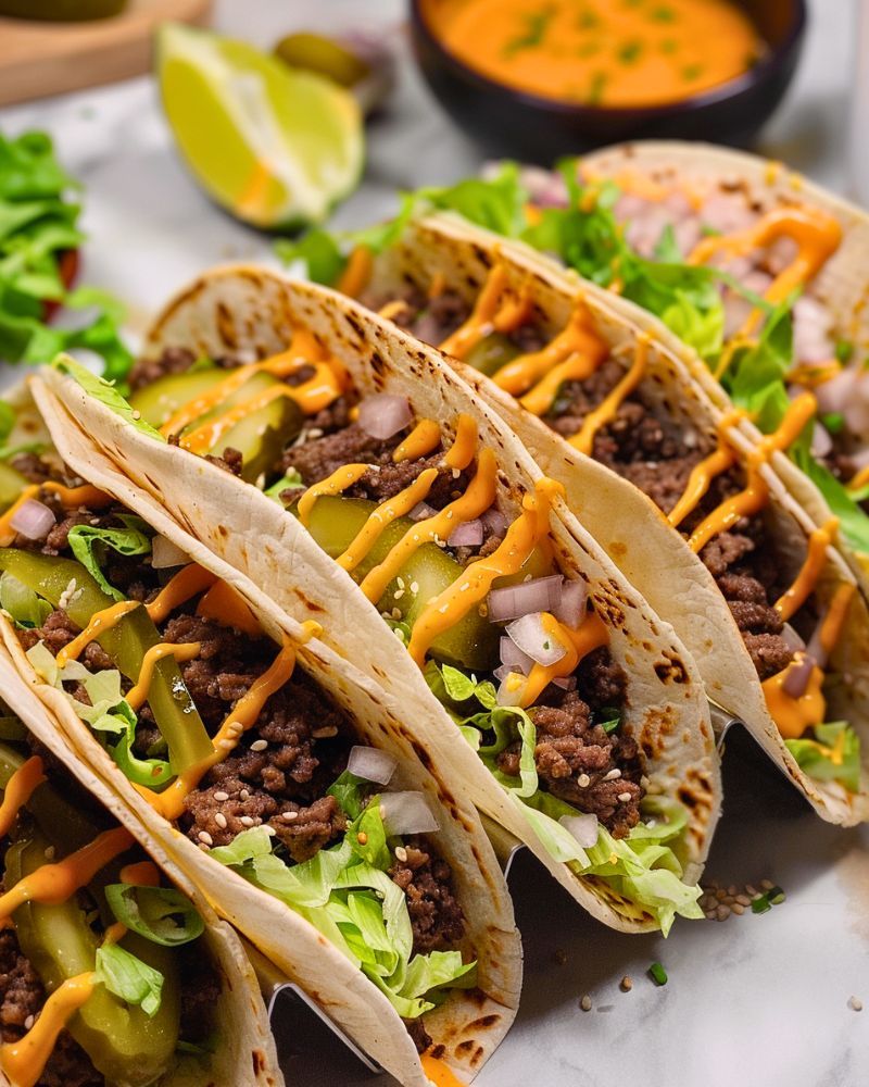 Smash Burger Tacos