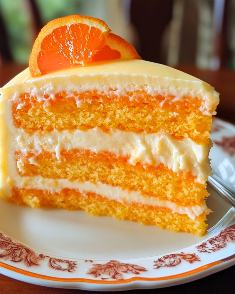 Orange Velvet Cake Recipe