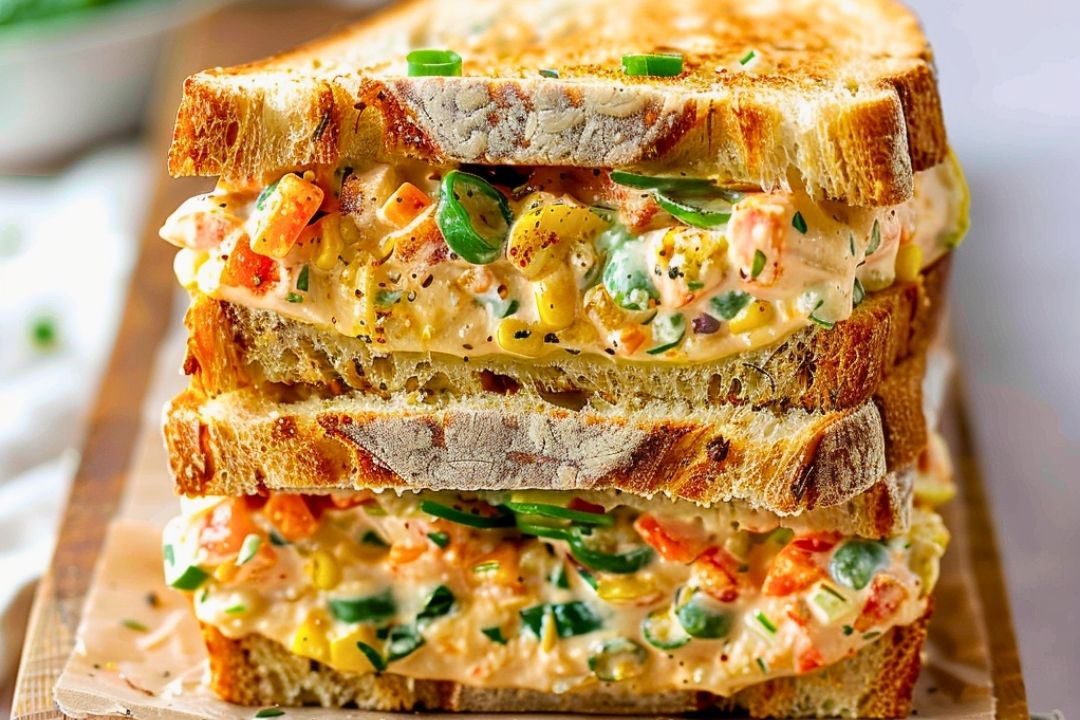 Creamy Vegetable Grilled Sandwich 🥪 | Cheesy, Quick, Easy,  Kid-Friendly Lunch Idea