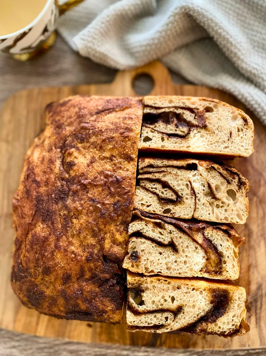 Sourdough Cinnamon Roll Focaccia Recipe | Sweet, Soft & Bakery-Style Bread