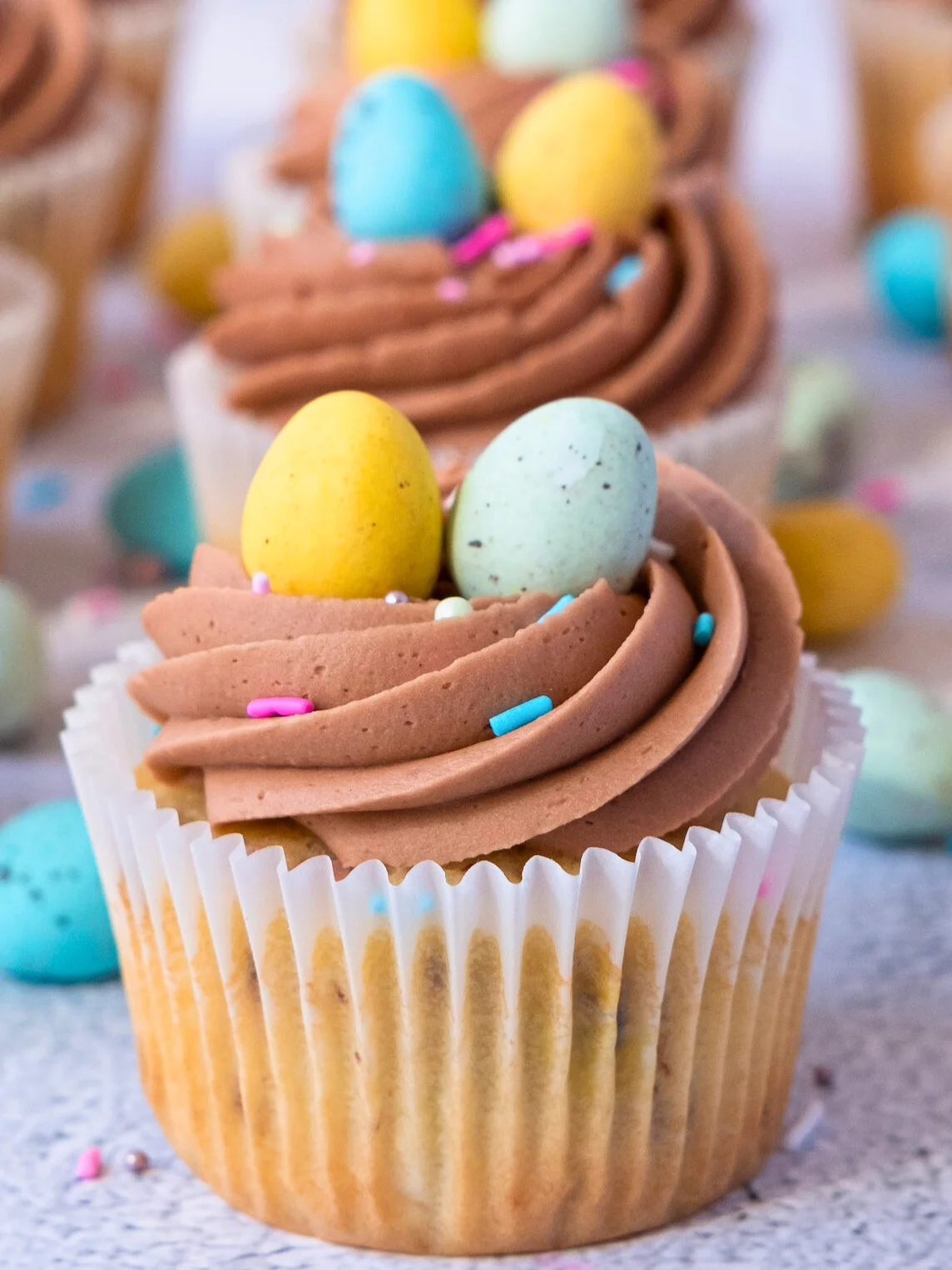 Mini Egg Cupcakes Recipe | Easy, Moist Vanilla Cakes with Chocolate Buttercream