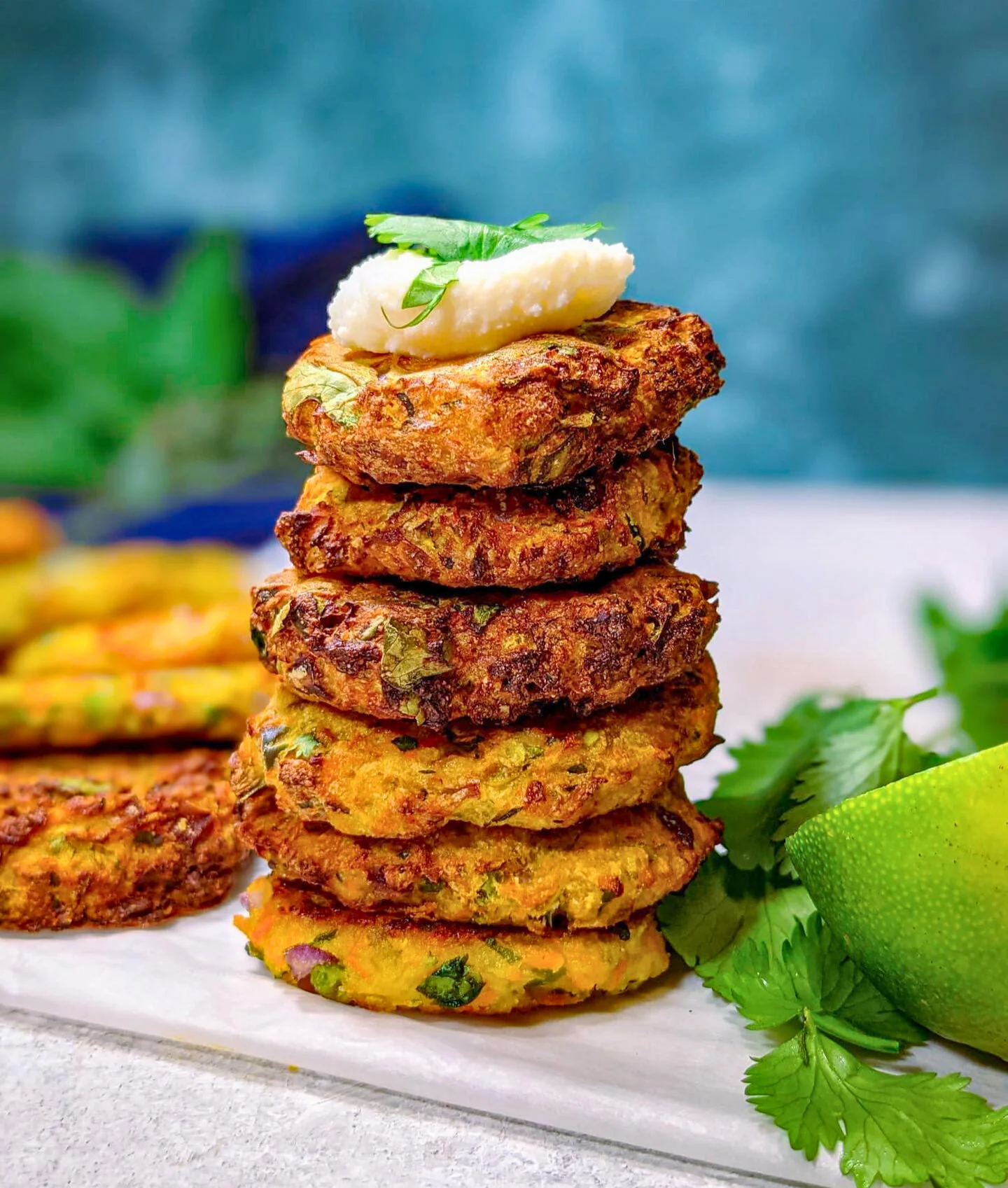 Air Fryer Zucchini Carrot Fritters – Vegan, Gluten-Free, Crispy Snack