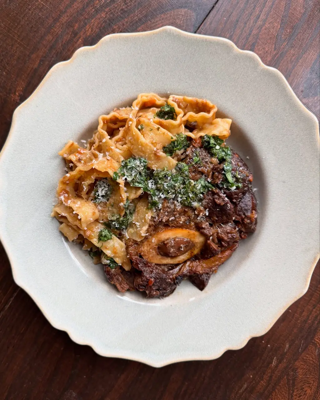 Slow-Braised Beef Osso Buco with Zesty Anchovy Gremolata & Rustic Pasta — Comfort Dinner Recipe