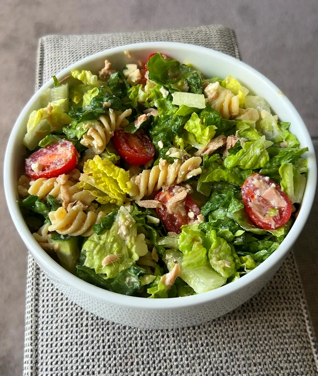 High Protein Tuna Feta Pasta Salad (Easy Healthy Meal Prep Recipe)